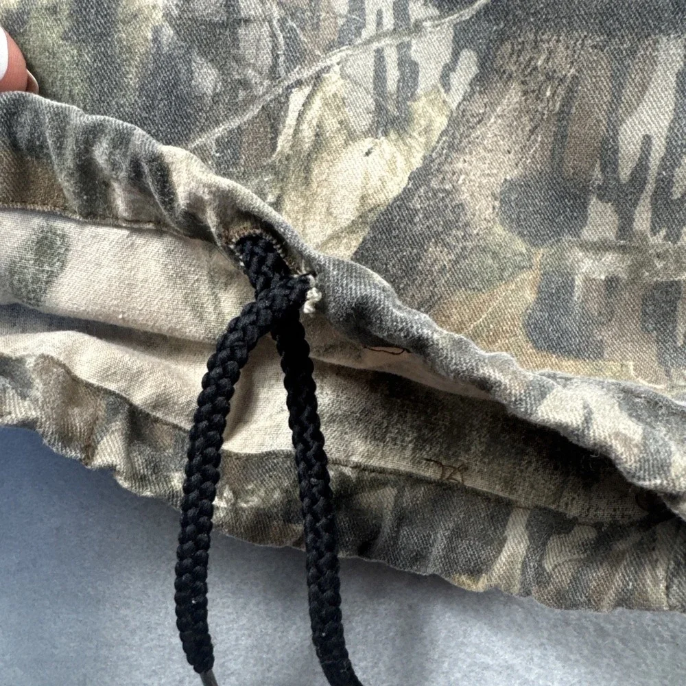 Vintage Jerzees Outdoors Pants Men Large Camo Cargo Realtree Mossy Oak Baggy 90s
